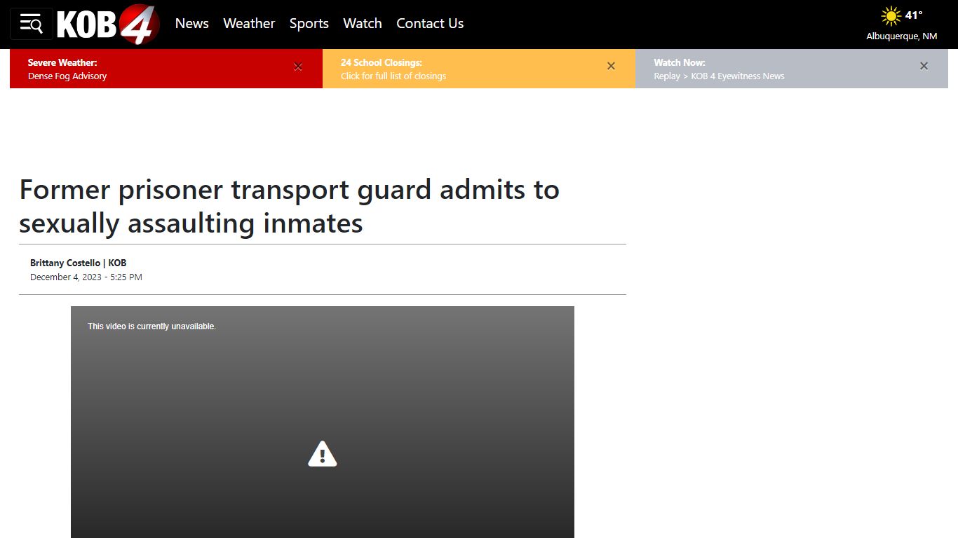 Former prisoner transport guard admits to sexually assaulting inmates ...